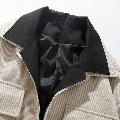 Herren Jacke Übergangsjacke Mit Taschen Modern