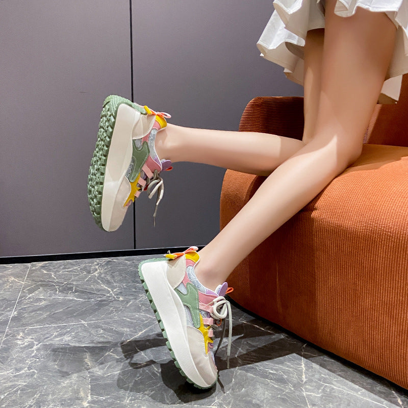 Damen Sneaker Sportlich atmungsaktiv Laufschuhe Komfort