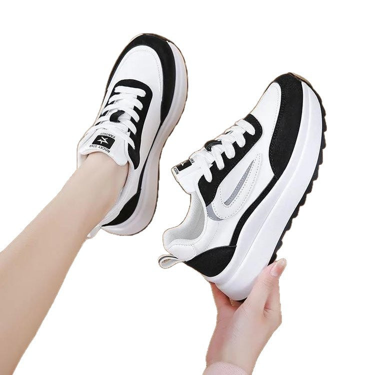 Damen Sneaker Plateau Komfort Schuhe Trendig