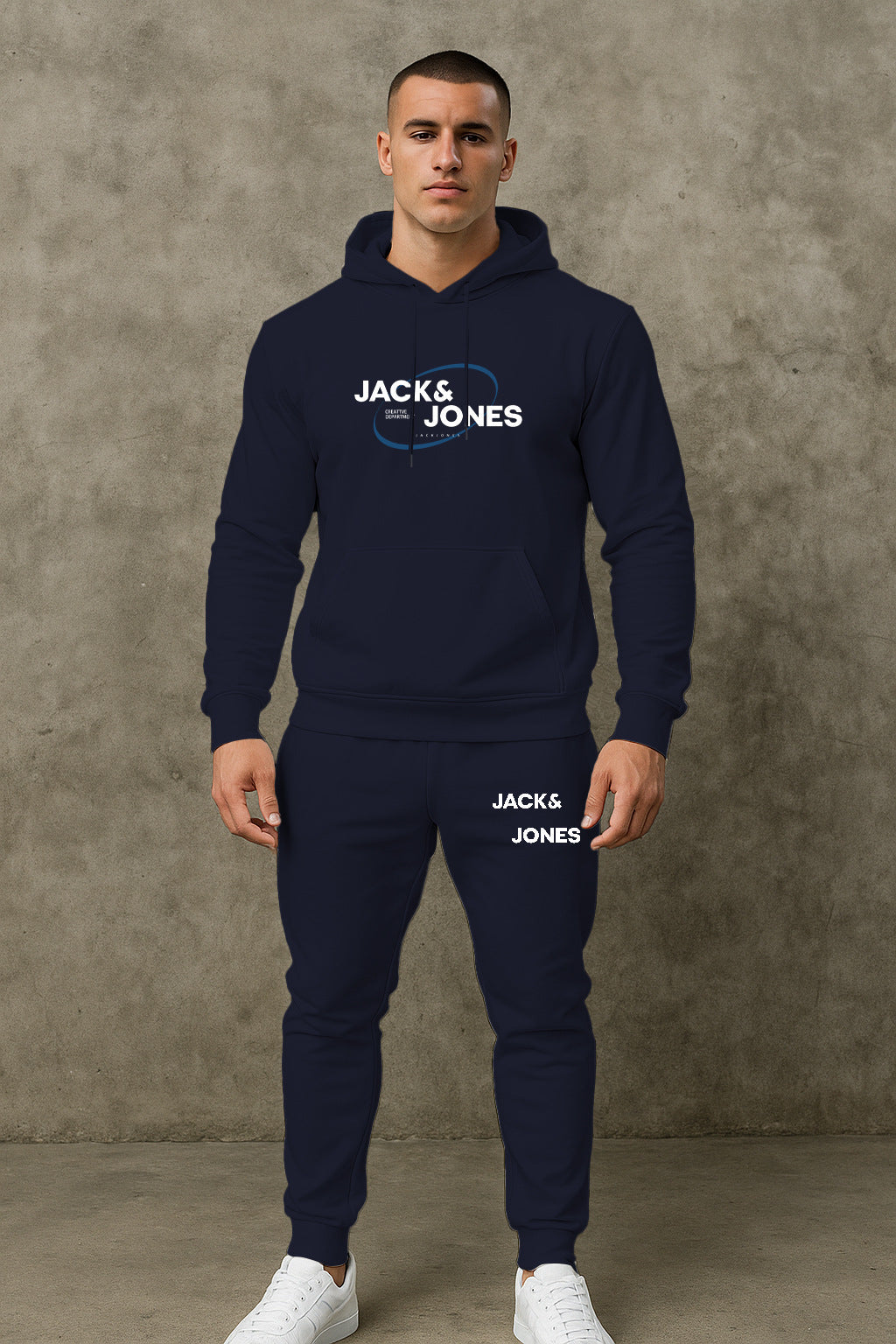 Herren Jogginganzug Set Freizeit Hoodie Hose Sportlich