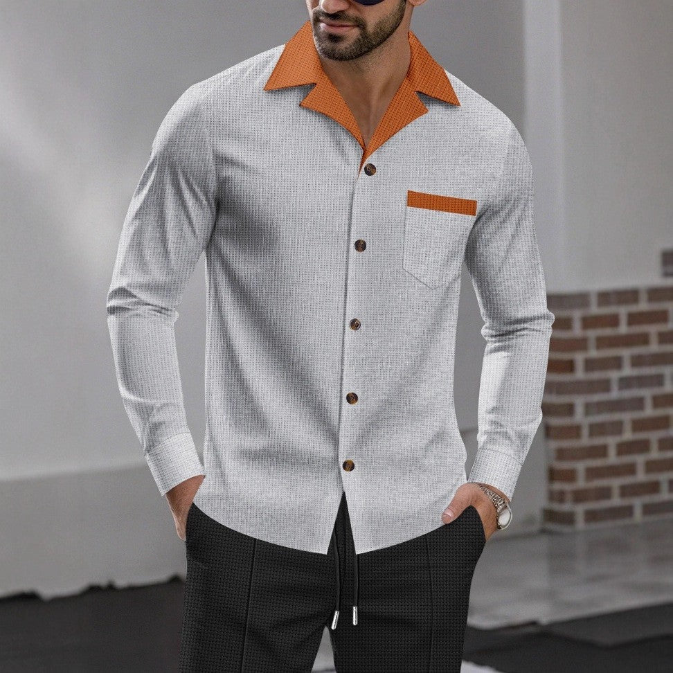 Herren Langarmhemd Modern Stylish Berlin Chic