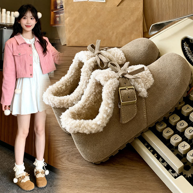 Damen Clogs Warm mit Verstellbarem Riemen Kuschelig - BerlinGlamour