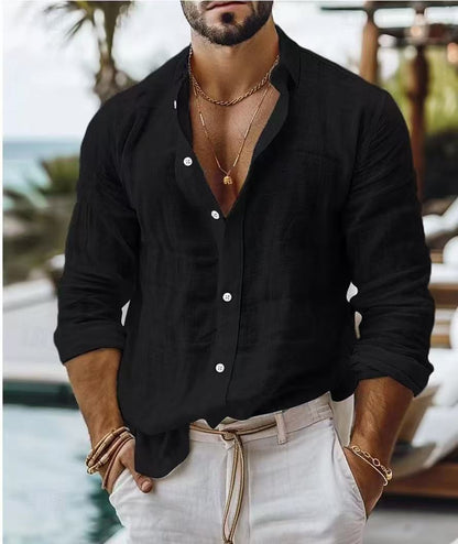 Herren Longsleeve Hemd Vielseitig Modern Berlin Stil