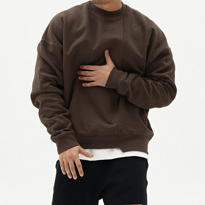 Herren Sweatshirt Modern Bequem Hoher Kragen