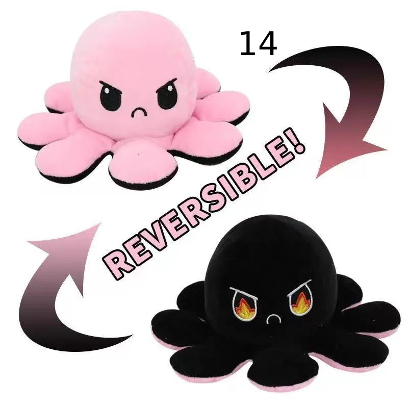 Reversibler Plüsch Octopus Kuscheltier Einzigartig