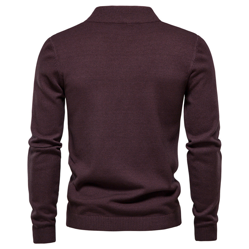 Modischer Herren Rollkragenpullover Fein Strick