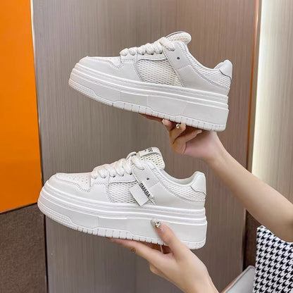 Damen Sneaker Bequem Atmungsaktiv Plateau Schuhe