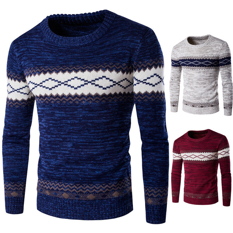 Herren Pullover Modern mit Grafik Muster - BerlinGlamour