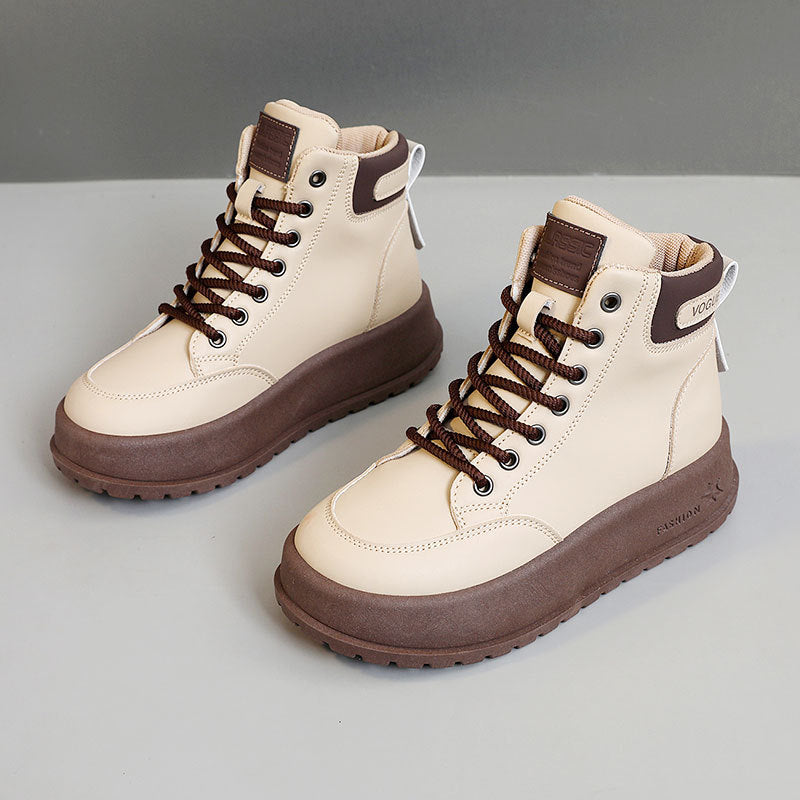Damen Sneaker High-Top Modell Rutschfest Schnürsenkel