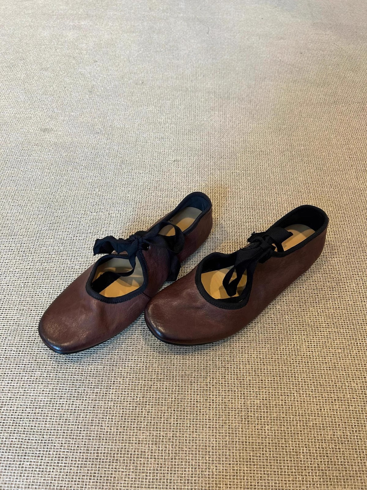 Damen Ballerinas Elegante Leder Schuhe Schwarz Damenmode