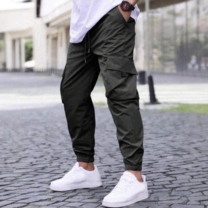 Herren Cargo-Hose Bequem Vieltaschen Elastisch
