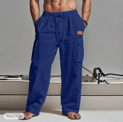 Herren Hose Bequem Alltag mit Taschen Elegant - BerlinGlamour