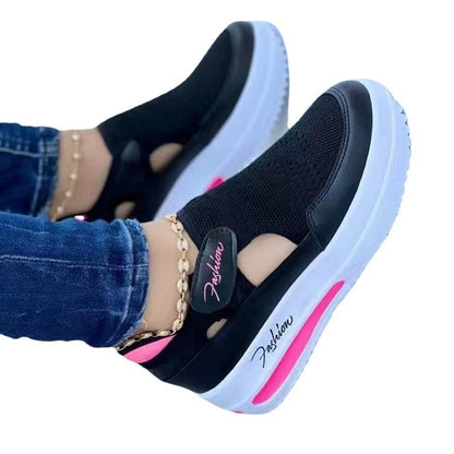 Damen Sneaker atmungsaktiv Netzstruktur Modisch