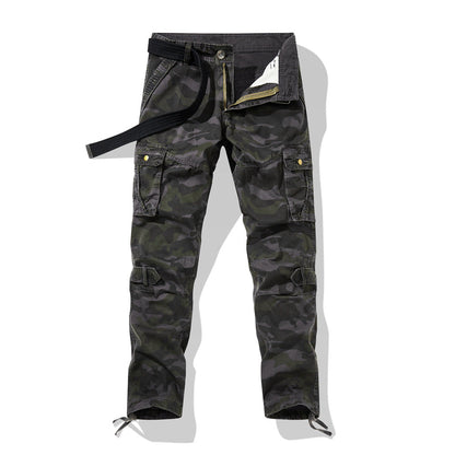 Herren Cargohose Camouflage Modern Verstellbar