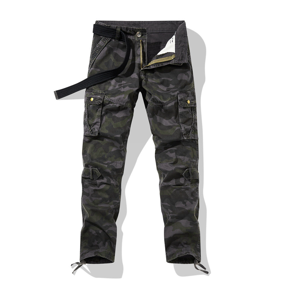Herren Camouflage Hose Militär Stil Cargo Bein