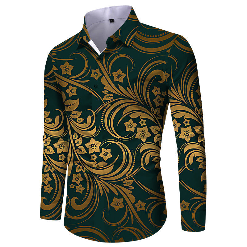 Herren Langarmhemd Karomuster Elegantes Design