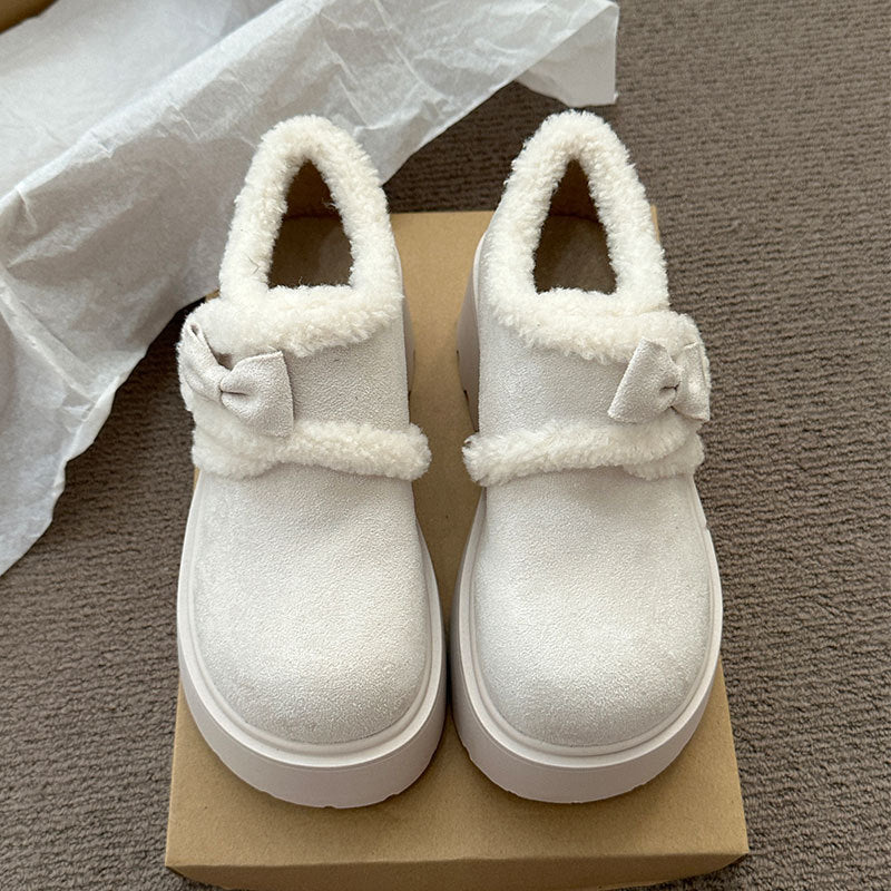 Damen Clogs Weich Bequem mit Schleife