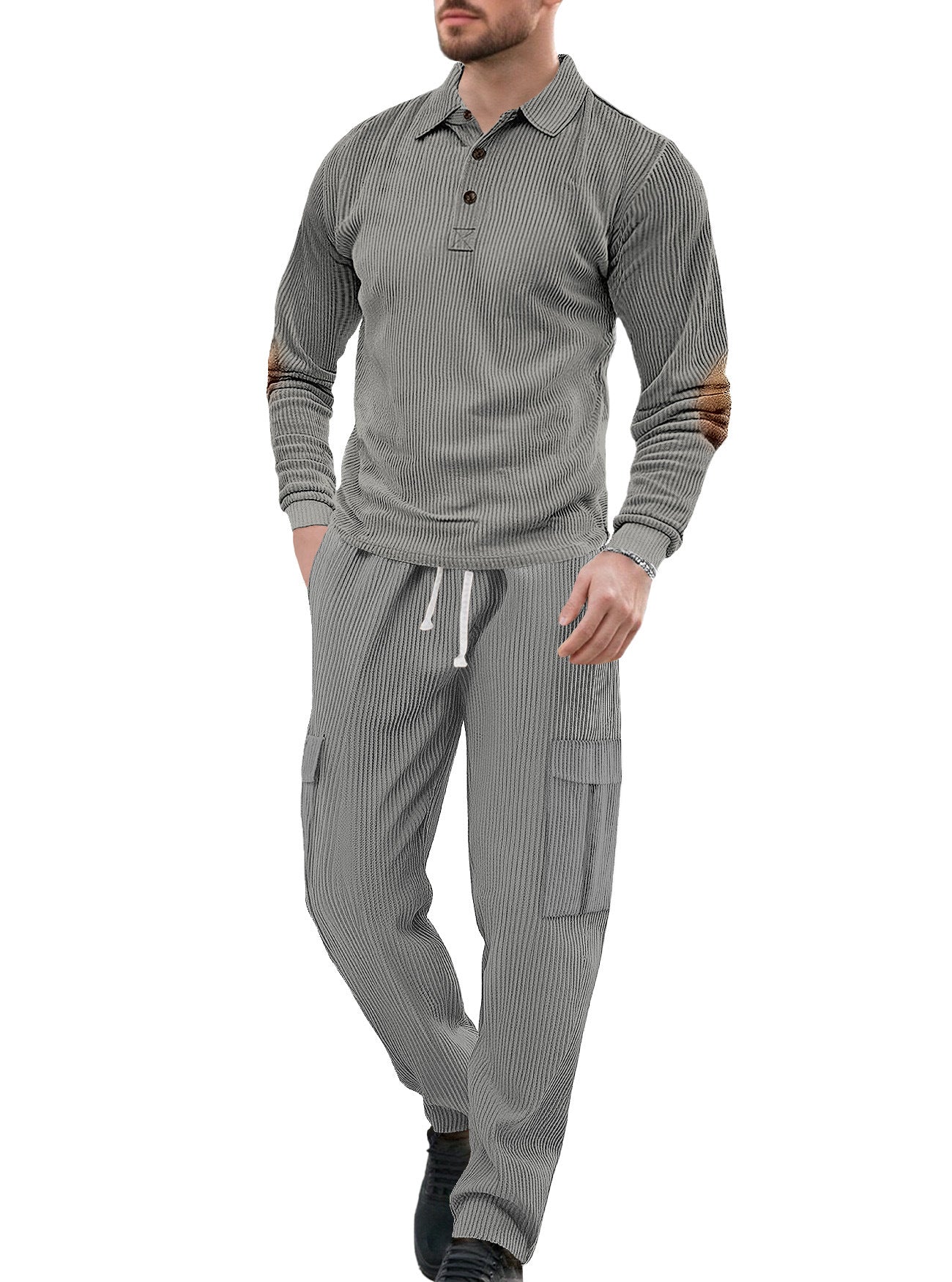 Herren Anzug Elegant Strukturiert Modern SlimFit