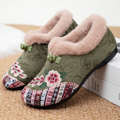 Damen Hausschuhe Kuschelig Flora Soft