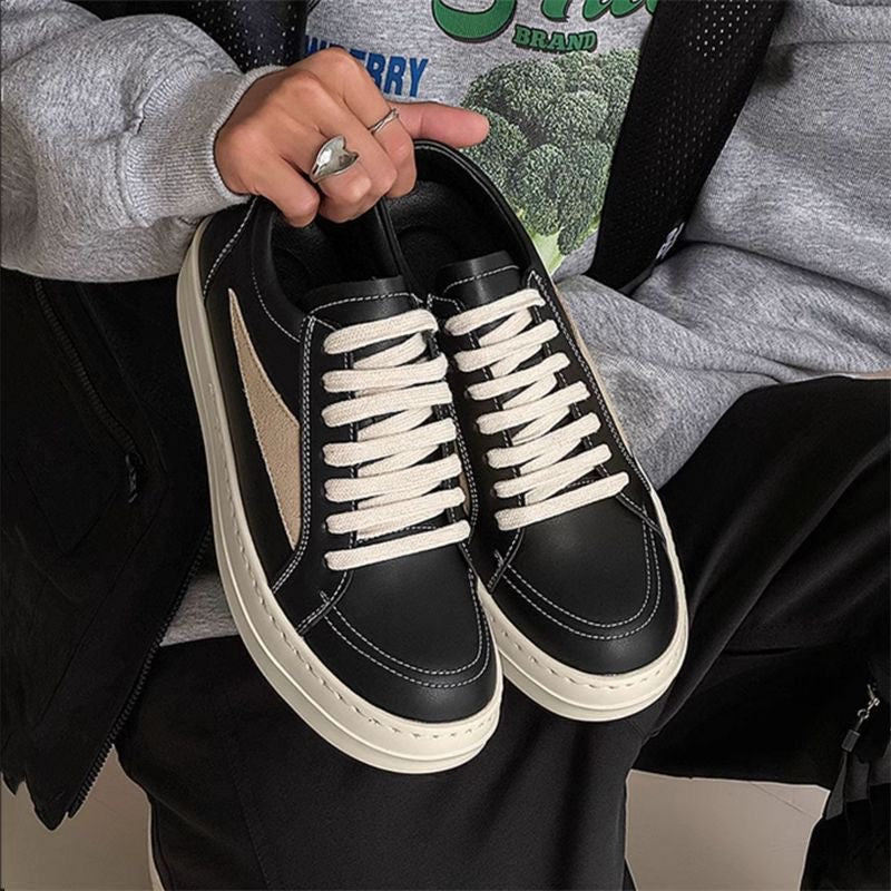 Damen Sneaker Weiches Leder Moderne Schuhe