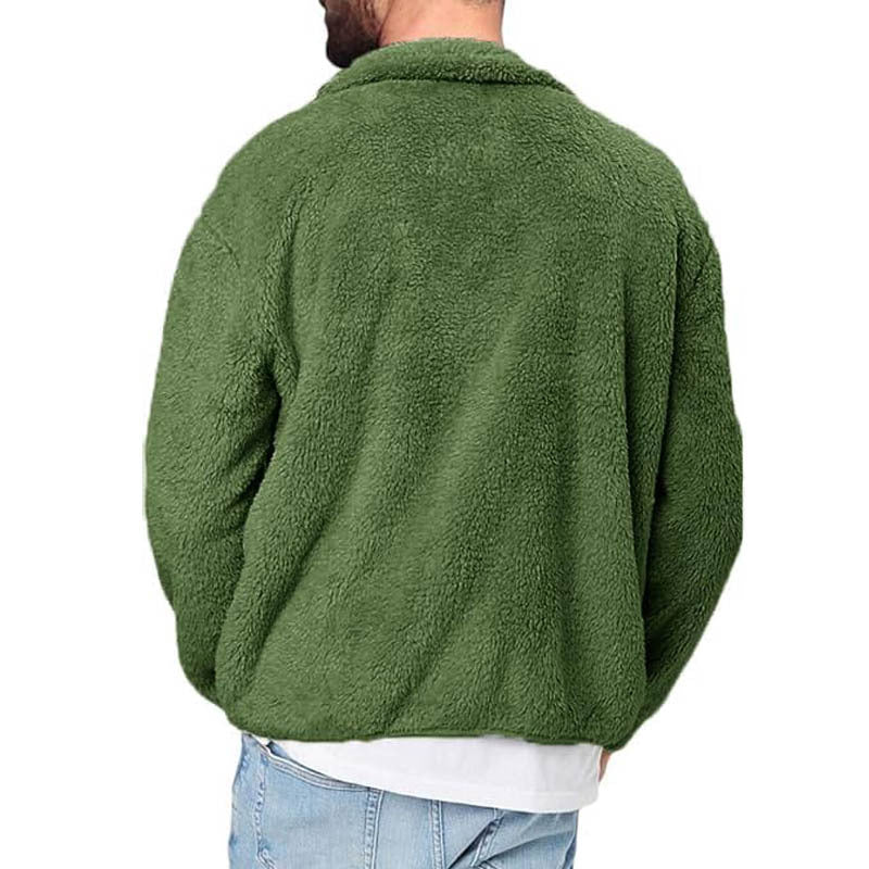 Herren Fleecejacke Warm mit Taschen Sportlich