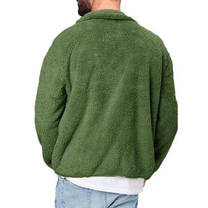 Herren Fleecejacke Warm mit Taschen Sportlich