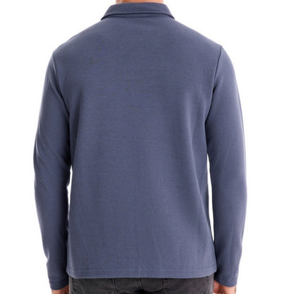 Herren Polo-Shirt Langarm Elegant Sportlich