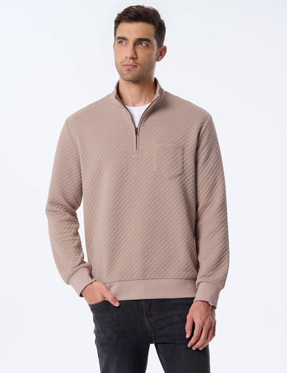 Herren Pullover Stepp mit V-Ausschnitt Modern