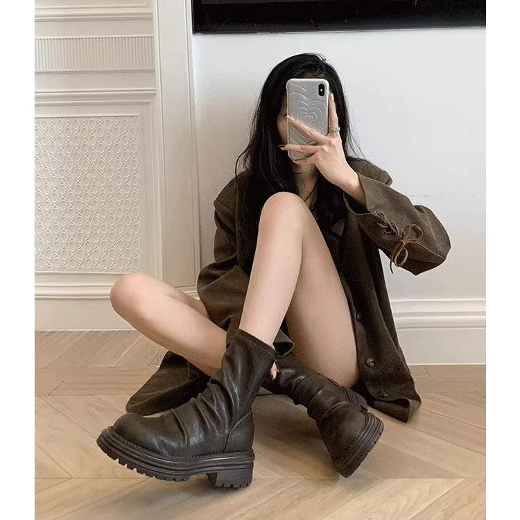 Damen Stiefel Rutschfest Weich Modisch Winter - BerlinGlamour