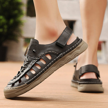 Damen Sandalen Sportlich Perforiert Verstellbar