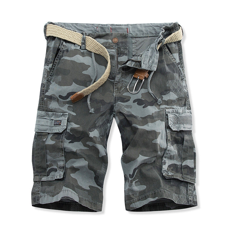 Herren Cargo Shorts Praktisch Vieltaschen Verstellbar