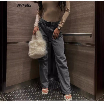 Damen Jeans Hochwerder mit Klassischem Schnitt und Komfort