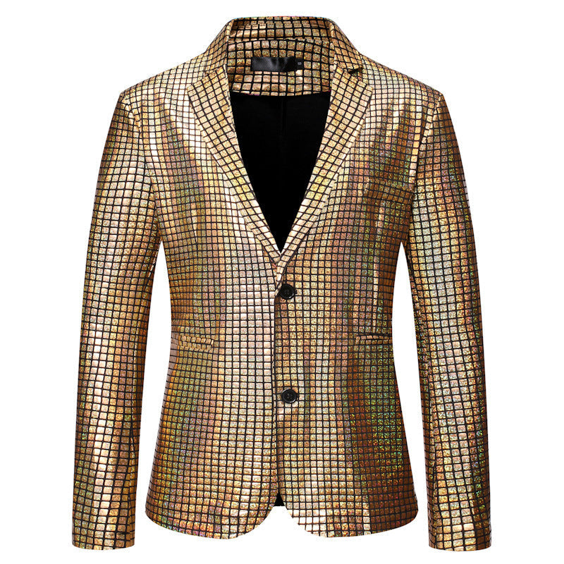 Herren Sakko Paillettenjacke Modern Glamour