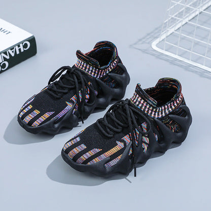 Damen Sneaker atmungsaktiv elastisch Rutschfest