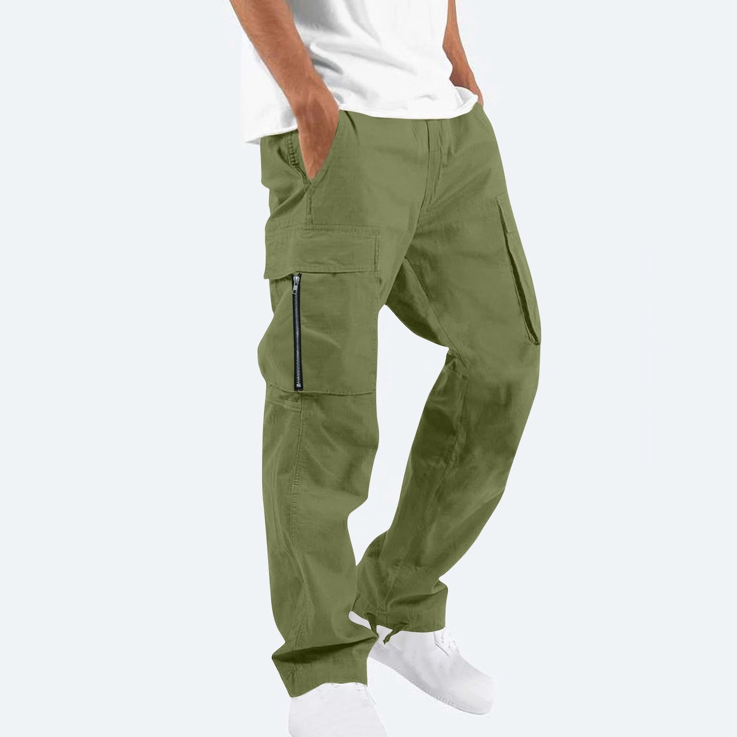 Herren Cargo-Hose Bequem Multi-Taschen Trendig