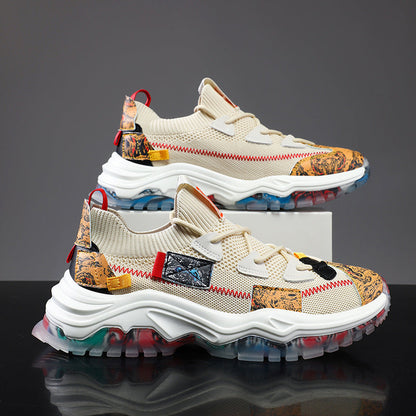 Damen Sneaker Sportlich Multicolor Luftpolster Technologie