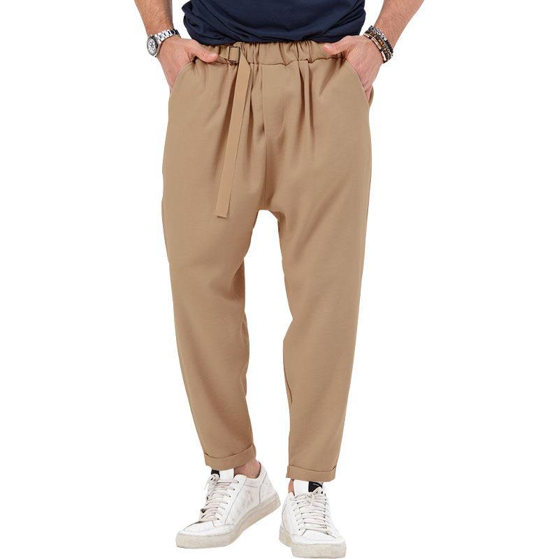 Herren Haremshose Elastisch Mit Seitentaschen Trendy
