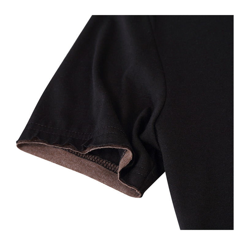 Herren Langarmshirt Moderner Kragen Trendig