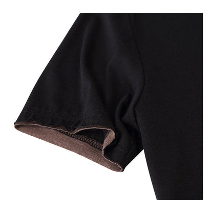 Herren Langarmshirt Moderner Kragen Trendig