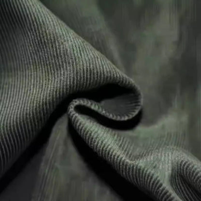 Herren Kordpullover Warmhalter mit Knöpfen und Brusttasche