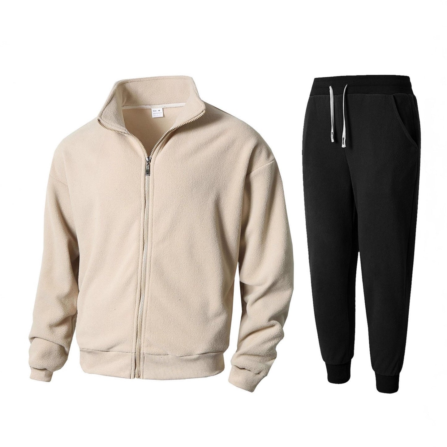 Herren Fleecejacke Jogginghose Set Sportlich Bequem - BerlinGlamour