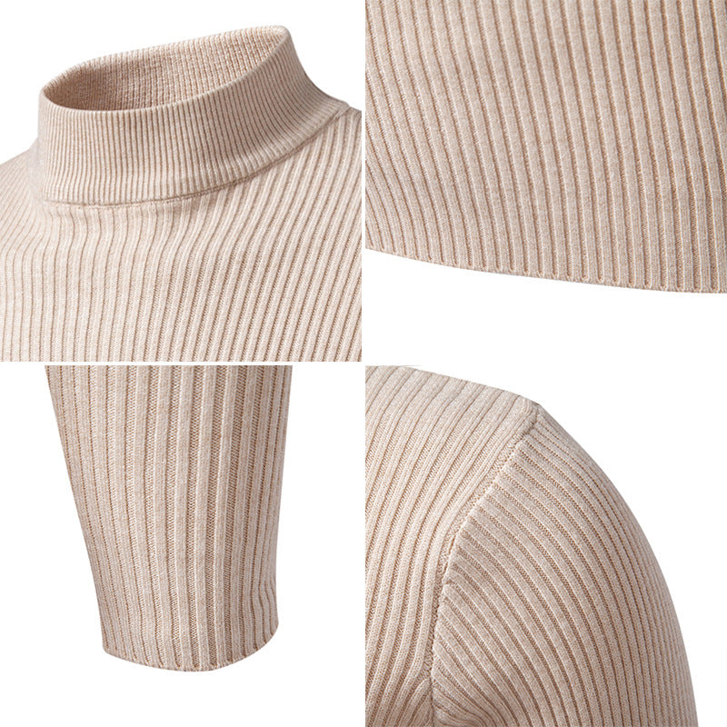 Herren Rollkragenpullover Hochwertig Strick Berlin Style