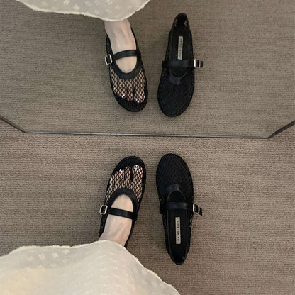 Damen Sandalen Luftig Mesh Komfortabel Mit Verstellbarem Riemen