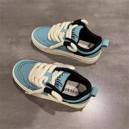 Damen Sneaker Bequem Schnürsystem Weich