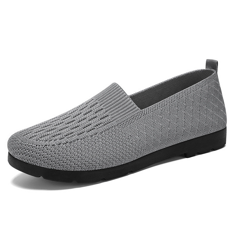 Damen Schuhe Slip-On atmungsaktiv Strickdesign Elegant