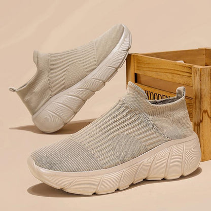 Damen Sneaker Bequem Elastisch Mit Dämpfung - BerlinGlamour
