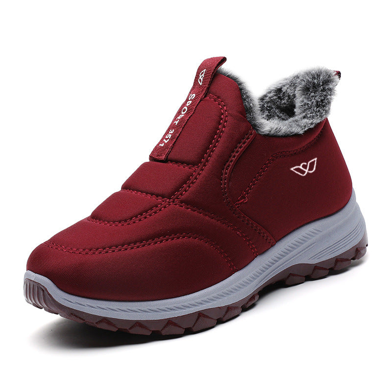 Damen Slip-On Schuhe Gefüttert Bequem Freizeit