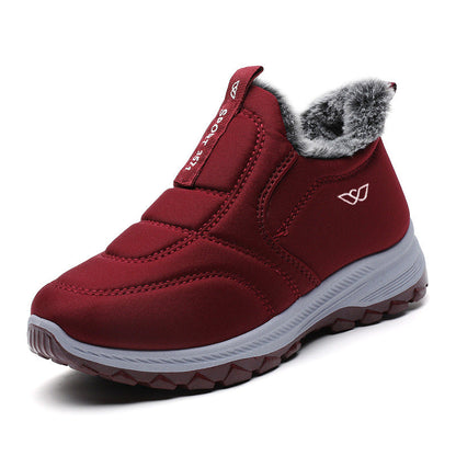 Damen Slip-On Schuhe Gefüttert Bequem Freizeit