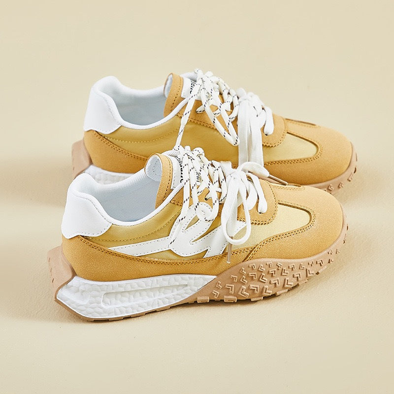 Damen Sneaker Sportlich Bequem Dämpfung Laufschuhe