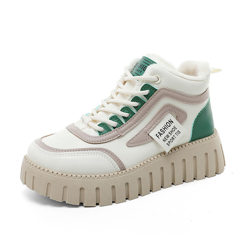 Damen Sneaker Sportlich High-Top mit Dämpfung und Weichem Innenfutter